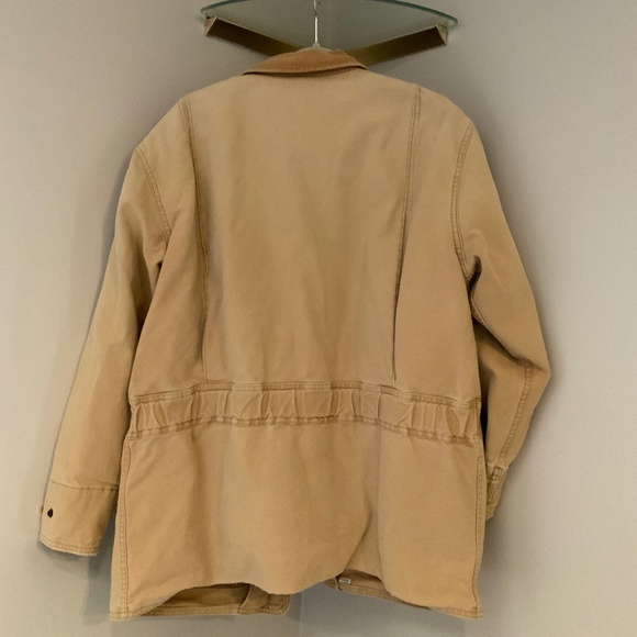 Woolrich Tan M Canvas Coat with removable blanket lining Vintage Classic - Picture 2 of 12